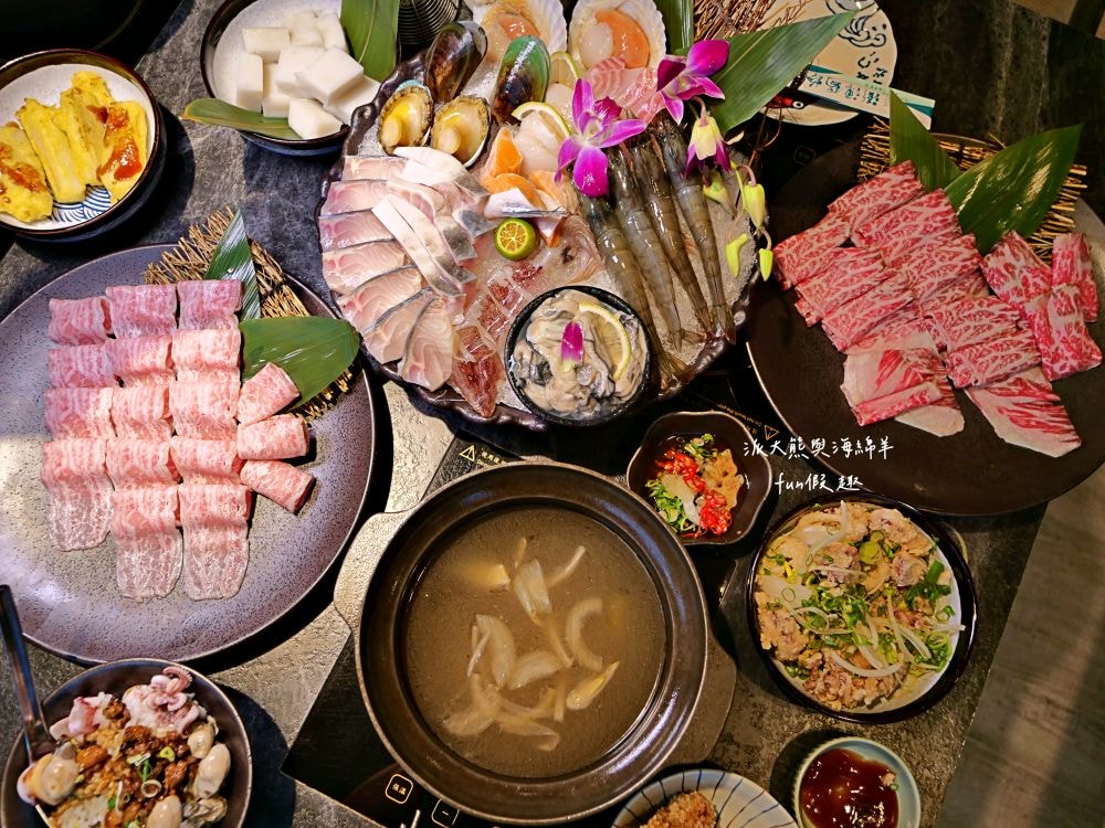 澎漁海味壽司鍋物︱全台唯一不靠海的南投也可以大啖澎湖出產生猛海鮮及和牛鍋物@合作體驗～搬址到草屯鎮公所旁