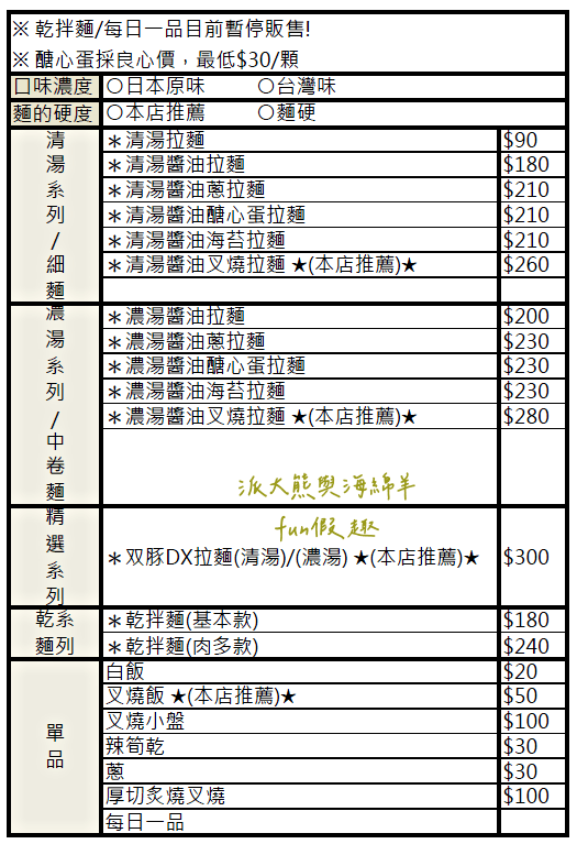 雙豚拉麵︱新北板橋人潮爆棚的超濃厚純正日系拉麵!可免費續麵一次~2種湯頭可選擇! - 第8張圖 雙豚拉麵︱新北板橋人潮爆棚的超濃厚純正日系拉麵!可免費續麵一次~2種湯頭可選擇!