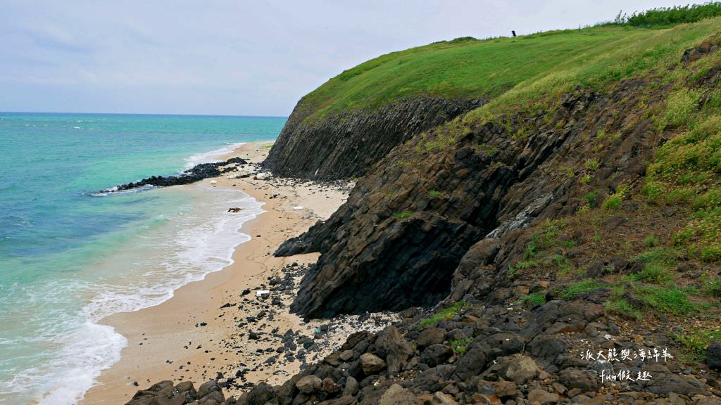 澎湖推薦7景點｜山水海灘．裡正角沙灘．龍門後灣沙灘．菓葉觀日樓及菓葉灰窯．奎壁山．中屯風車．岐頭遊客中心✈2020澎湖三日快閃之旅✈DAY2─1菊島漫遊～景點篇