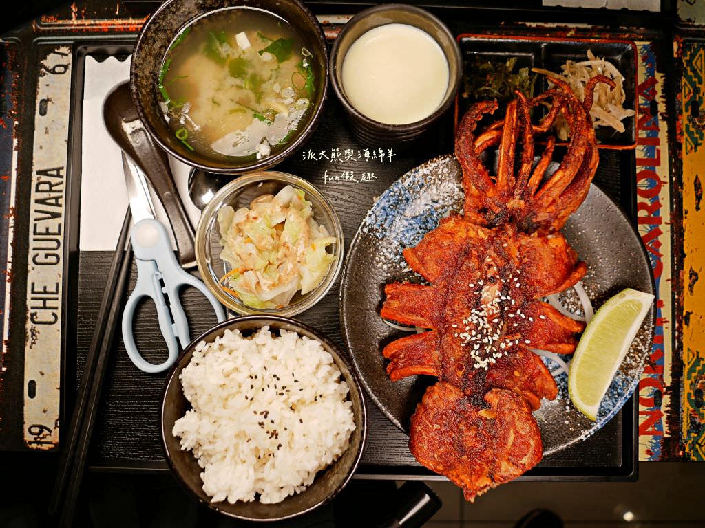 一喆日式料理︱來一喆尋找美食大秘寶，挑戰海王類香酥大魷魚，近南開科技大學的新興日式料理店，生魚片、壽司、定食一應俱全～2024年6月改為《伊賀食堂》