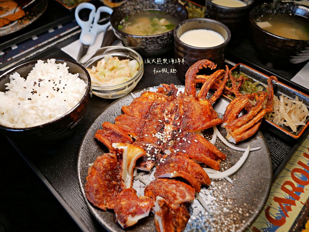 一喆日式料理︱來一喆尋找美食大秘寶，挑戰海王類香酥大魷魚，近南開科技大學的新興日式料理店，生魚片、壽司、定食一應俱全～2024年6月改為《伊賀食堂》