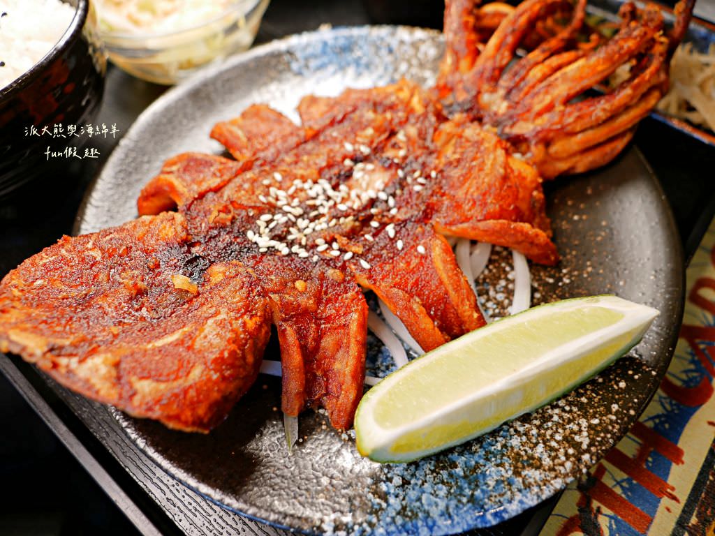 一喆日式料理︱來一喆尋找美食大秘寶，挑戰海王類香酥大魷魚，近南開科技大學的新興日式料理店，生魚片、壽司、定食一應俱全～2024年6月改為《伊賀食堂》