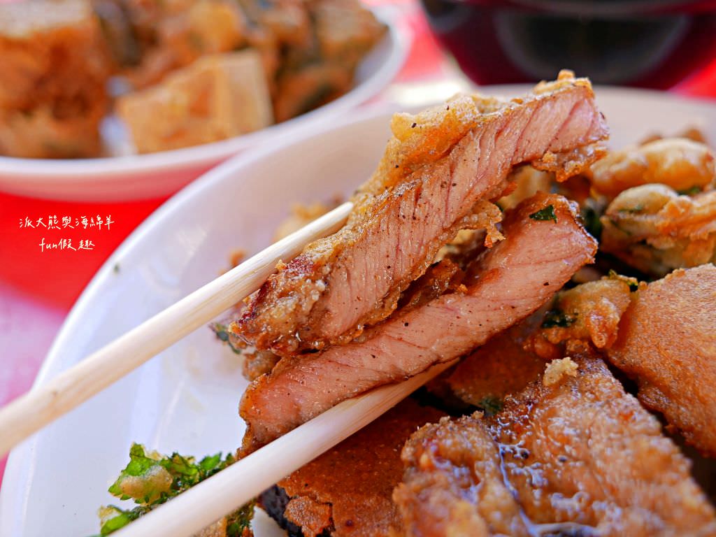 包葉扣仔嗲︱地瓜葉與鮮蚵的創新結合～”南投100碗”於113年獲得!中興新村裡的隱藏版蚵嗲炸物平價美食～