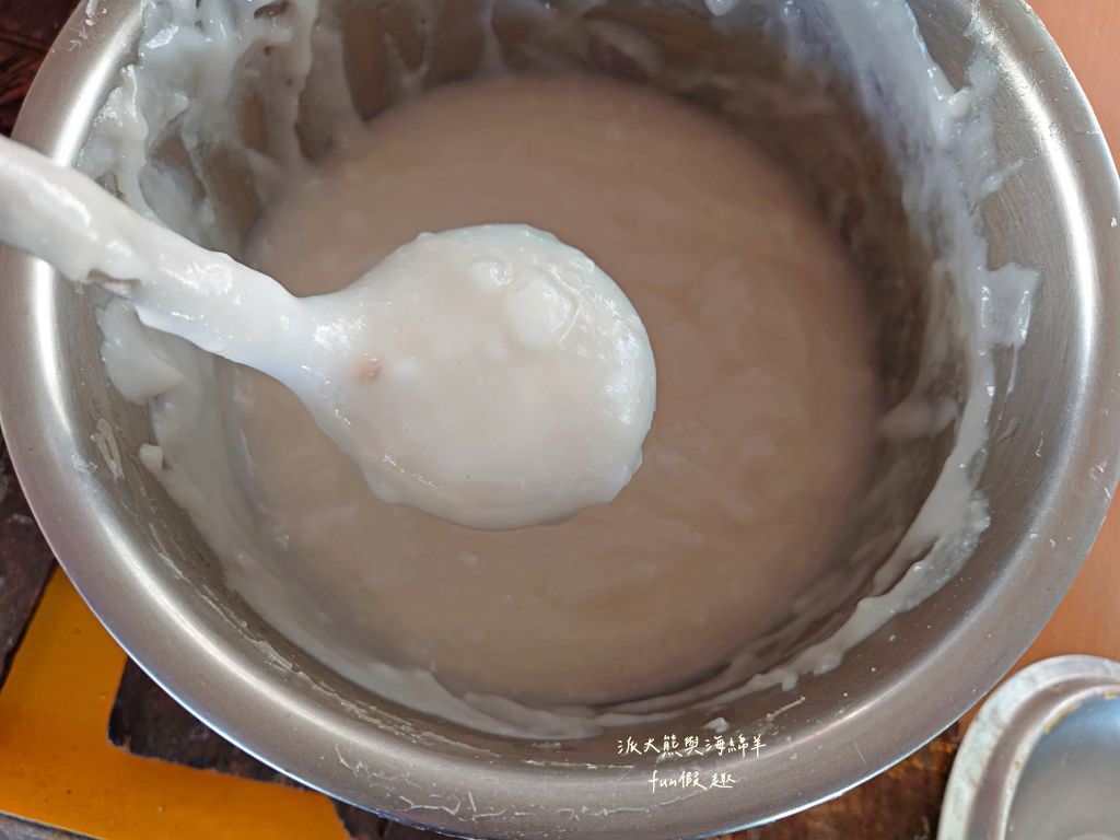 包葉扣仔嗲︱地瓜葉與鮮蚵的創新結合～”南投100碗”於113年獲得!中興新村裡的隱藏版蚵嗲炸物平價美食～