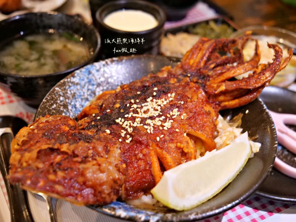 一喆日式料理︱來一喆尋找美食大秘寶，挑戰海王類香酥大魷魚，近南開科技大學的新興日式料理店，生魚片、壽司、定食一應俱全～2024年6月改為《伊賀食堂》