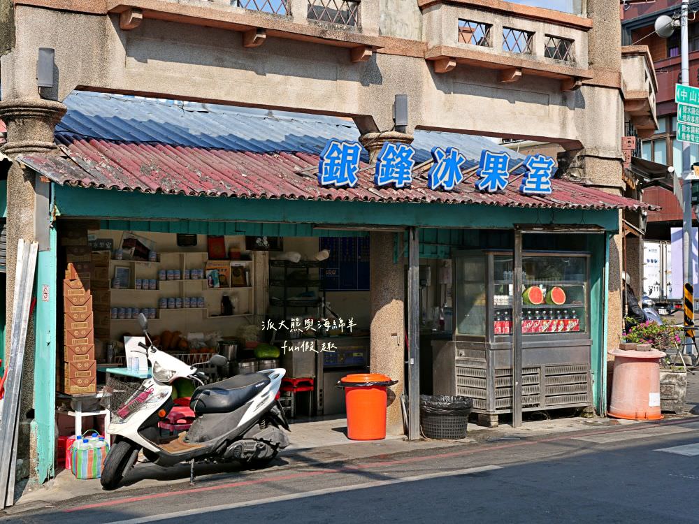 銀鋒冰果室｜鹽水八角樓旁的古早味冰果室，傳承3代歷時逾一甲子，早期鹽水相親最佳選擇場所，一碗招牌紅豆牛奶月見冰湊成無數男女成家，堪稱冰品界的月老廟！
