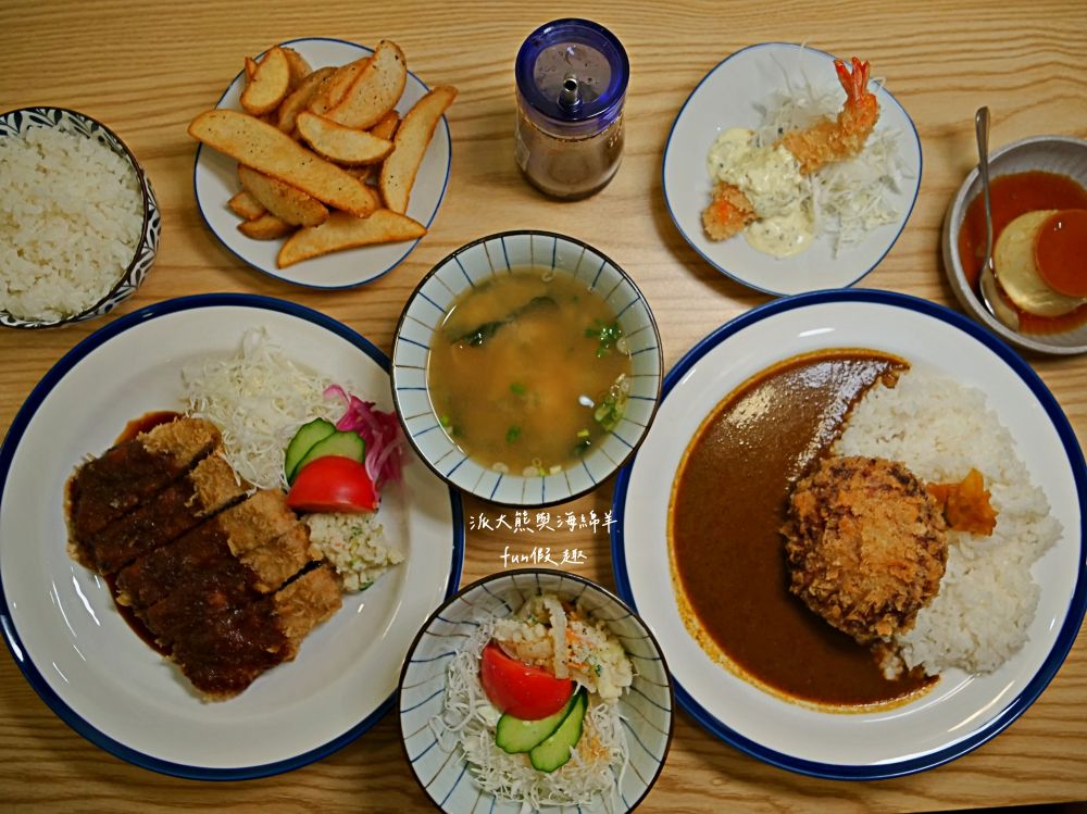 小東洋日式洋食館｜南投草屯隱藏版高CP值手作日式咖哩，推薦必吃咖哩飯、燉豬肉、炸漢堡排、美味布丁，用餐氛圍簡約溫馨，是在地人不想告訴你的口袋名單～高達4.9顆星，112.4開幕