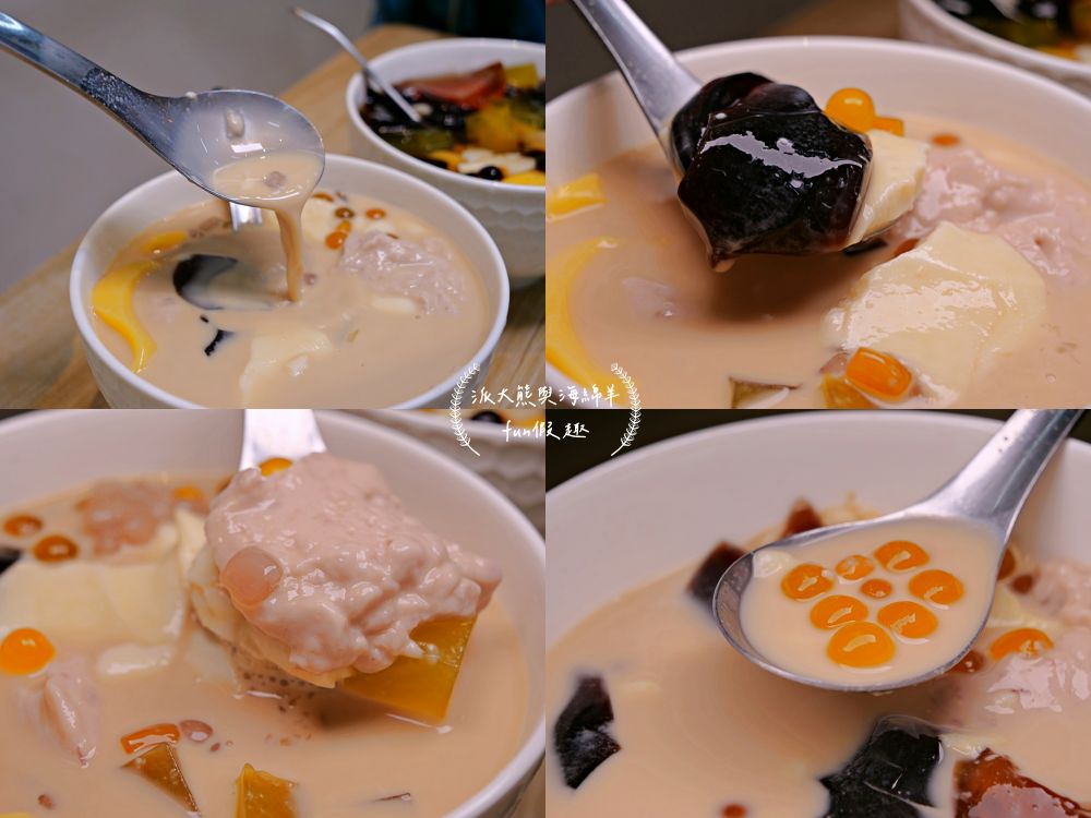 天使の叉子、鮮奶奶-飲品、膜力老潼關肉夾饃與裕香手作蛋捲雞蛋糕︱南投草屯炎峰街隱藏美食聚落坐擁4大攤位，價位親民、餐點美味、營造氣氛佳，好友聚餐或情侶約會優質首選，讓大家從早吃到晚都不厭倦!!!～