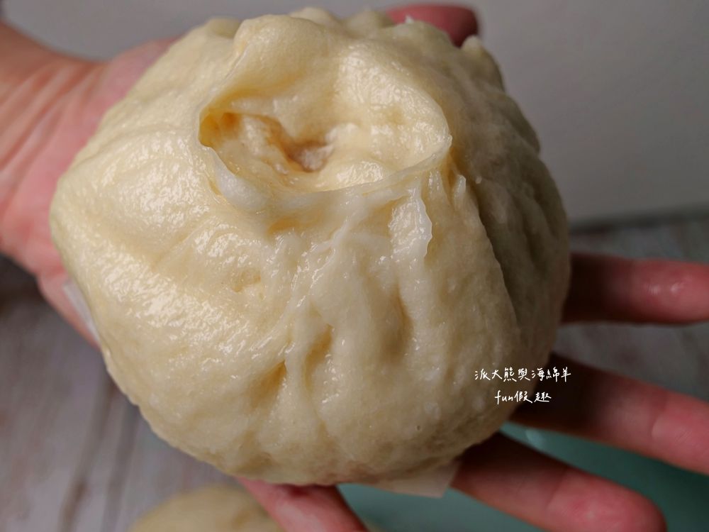 新祝福飲食店︱隱藏南投中興新村第一市場超大肉包，皮薄餡足、鹹香多汁、滿滿飽足感，鮮蝦口味還塞進一整隻新鮮蝦～包子5種口味，每顆只要銅板價就能吃到實在很佛心!!!