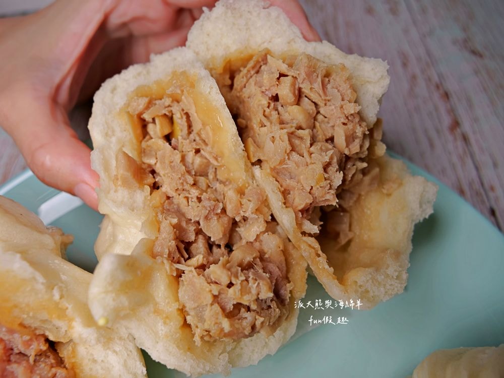 新祝福飲食店︱隱藏南投中興新村第一市場超大肉包，皮薄餡足、鹹香多汁、滿滿飽足感，鮮蝦口味還塞進一整隻新鮮蝦～包子5種口味，每顆只要銅板價就能吃到實在很佛心!!!