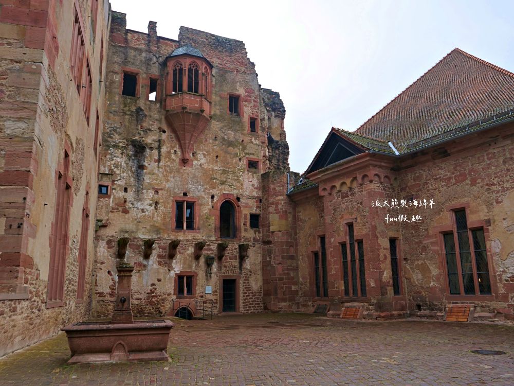海德堡城堡（Heidelberg Castle） ︱純粹的浪漫，俯瞰內卡河與老城區，從輝煌至廢墟，訴說德國中世紀那段美麗與哀愁+交通方式攻略︱春季德瑞13日夢幻跟團～DAY2-1