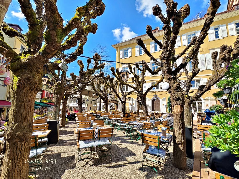 Löwenbräu Baden-Baden︱在絕美啤酒花園享用香嫩厚實烤豬排，品味傳統百年獅子啤酒與經典德國黑森林蛋糕︱春季德瑞13日夢幻跟團︱DAY3-4巴登巴登餐廳推薦～