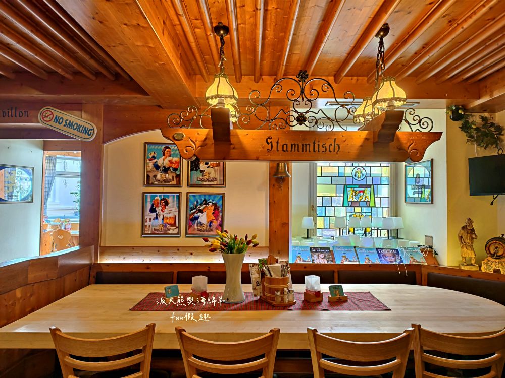 Löwenbräu Baden-Baden︱在絕美啤酒花園享用香嫩厚實烤豬排，品味傳統百年獅子啤酒與經典德國黑森林蛋糕︱春季德瑞13日夢幻跟團︱DAY3-4巴登巴登餐廳推薦～