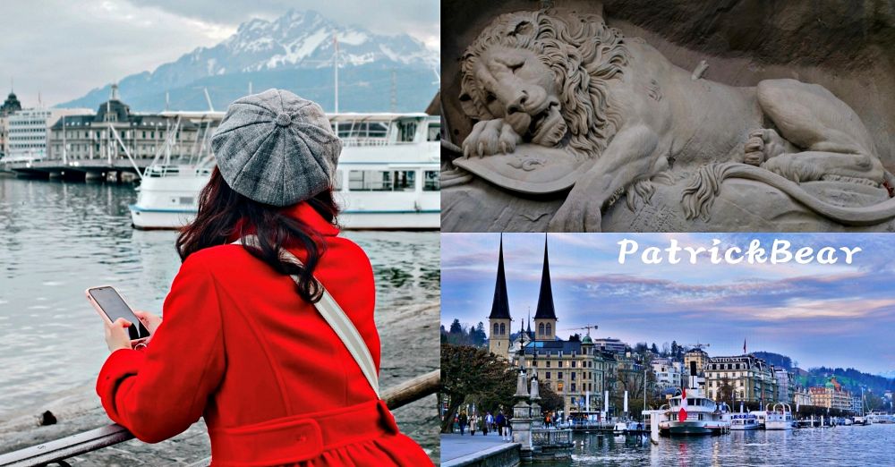 Luzern琉森湖獅子像