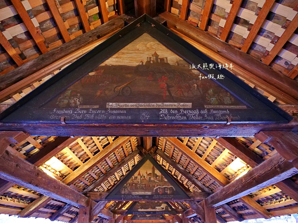 卡貝爾橋Kapellbrücke︱羅伊斯河（River Reuss）水岸風情與古色古香八角水塔、琉森火車站～春季德瑞13日夢幻跟團︱DAY4-8～琉森Luzern市區散策PART2