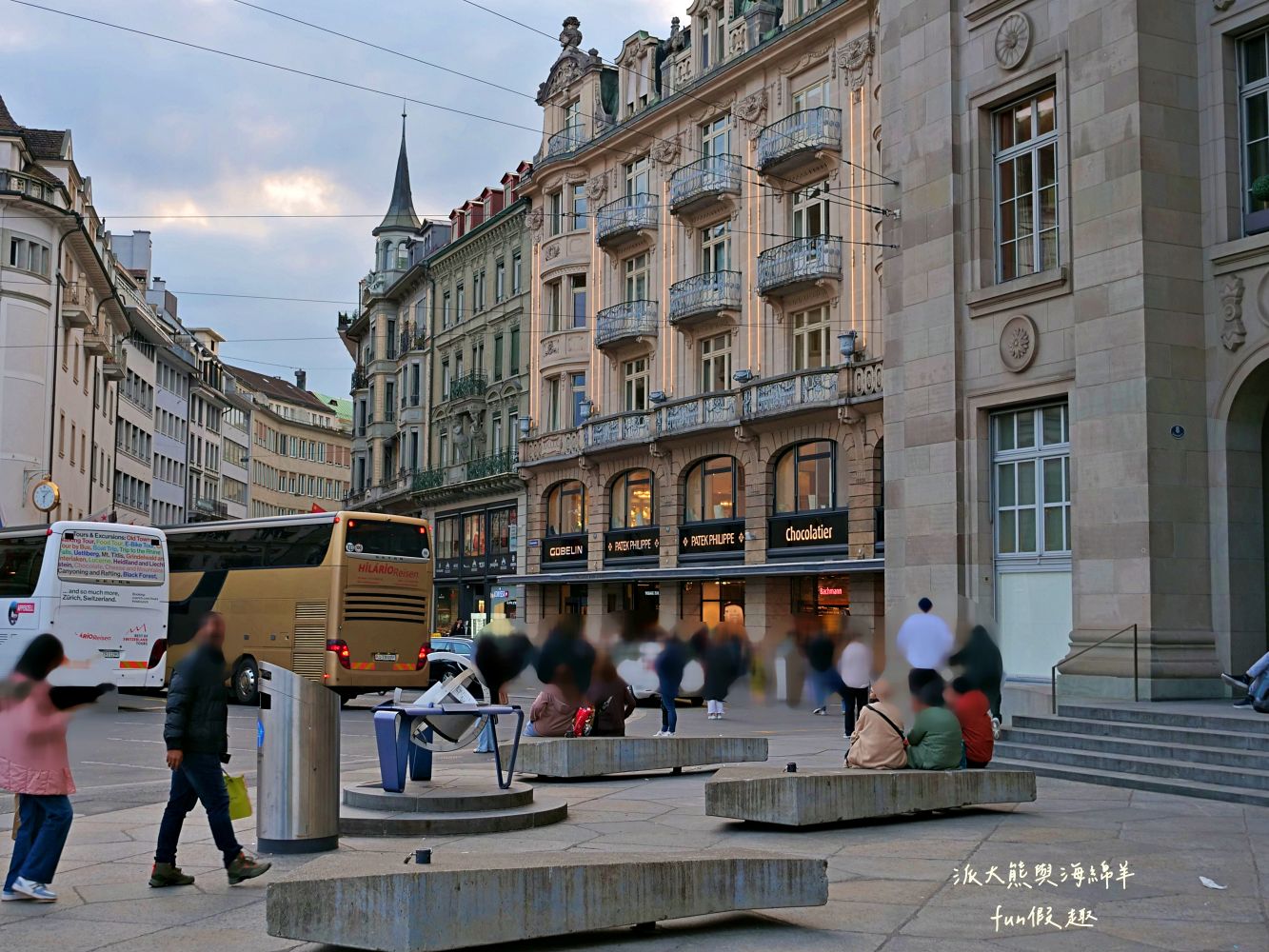 卡貝爾橋Kapellbrücke︱羅伊斯河（River Reuss）水岸風情與古色古香八角水塔、琉森火車站～春季德瑞13日夢幻跟團︱DAY4-8～琉森Luzern市區散策PART2