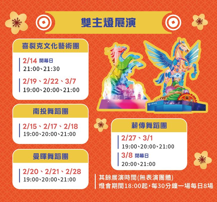 2026南投燈會 馳光萬馬奔投~必逛「反應過激的貓暢遊南投13鄉鎮 × 十二生肖主題燈組」2/14開幕!雙主燈&水舞煙火時間表、接駁停車全攻略懶人包~附近美食看這裡! - 第14張圖 2026南投燈會 馳光萬馬奔投~必逛「反應過激的貓暢遊南投13鄉鎮 × 十二生肖主題燈組」2/14開幕!雙主燈&水舞煙火時間表、接駁停車全攻略懶人包~附近美食看這裡!