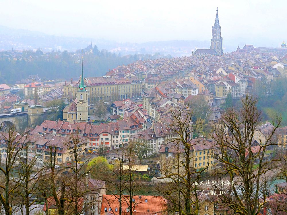 瑞士伯恩（Bern）散策︱玫瑰園（Rosengarten）俯瞰世界文化遺產舊城區！伯爾尼必看天文鐘表演與熊公園，絕美U型河灣與愛因斯坦故居（含交通攻略）春季德瑞13日夢幻跟團︱DAY5-1～