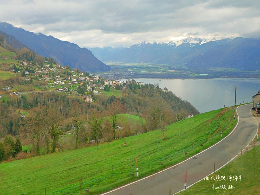 黃金列車（GoldenPass Line）初體驗︱瑞士景觀列車穿梭雲霧仙境，從蒙特勒（Montreux）出發的浪漫鐵道之旅～春季德瑞13日夢幻跟團︱DAY5-4