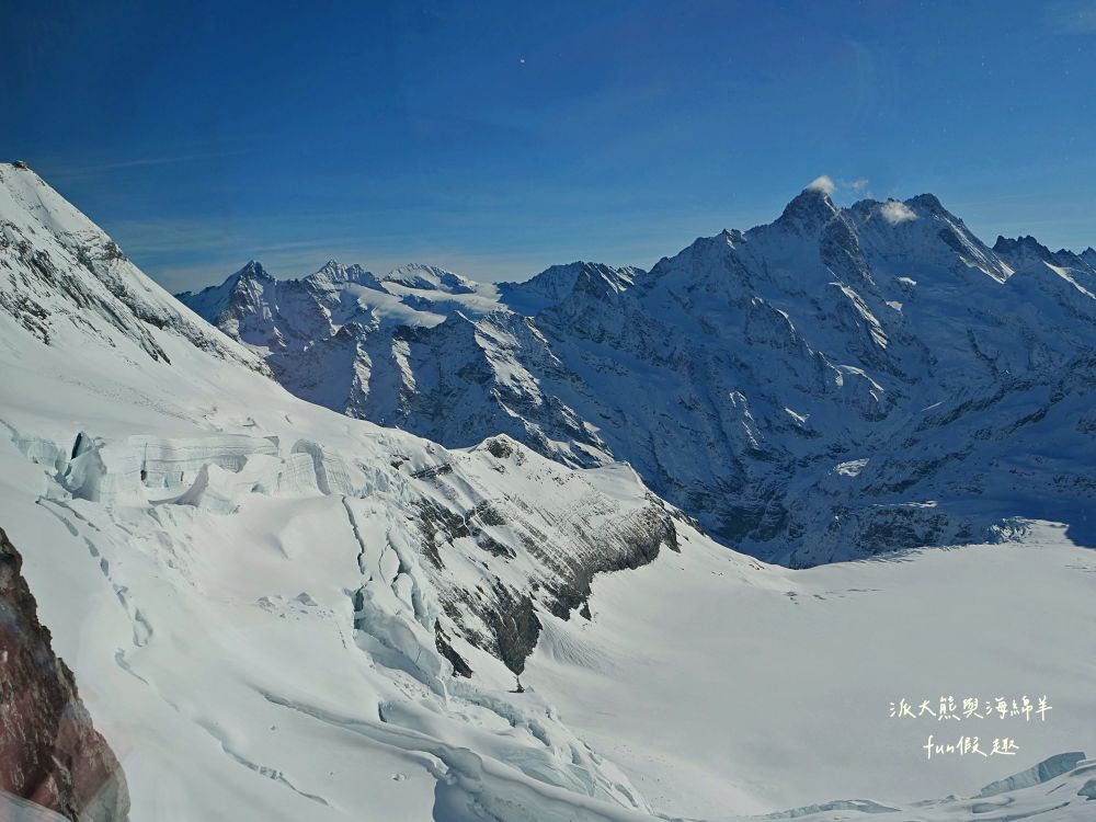 少女峰鐵路Jungfraubahn絕美視角：百年傳奇鐵路&艾格快線纜車，解鎖歐洲之巔（Top of Europe） 絕美雪景～春季德瑞13日夢幻跟團︱DAY6-1