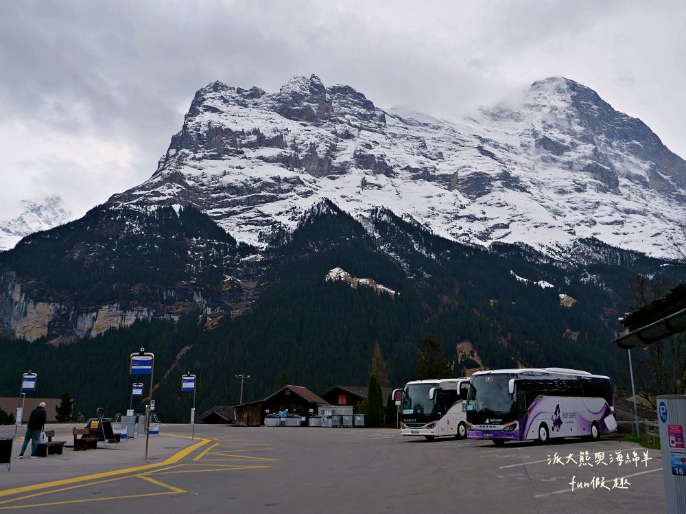 格林德瓦（Grindelwald）︱少女峰最美冰河村！走進明信片裡的童話小鎮！Hotel Kreuz & Post住宿周邊漫步與退稅指南～春季德瑞13日夢幻跟團︱DAY6-6