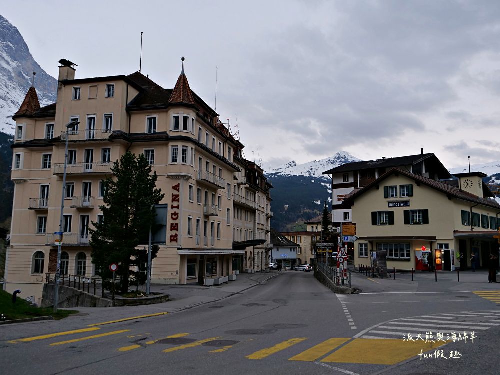 格林德瓦（Grindelwald）︱少女峰最美冰河村！走進明信片裡的童話小鎮！Hotel Kreuz & Post住宿周邊漫步與退稅指南～春季德瑞13日夢幻跟團︱DAY6-6