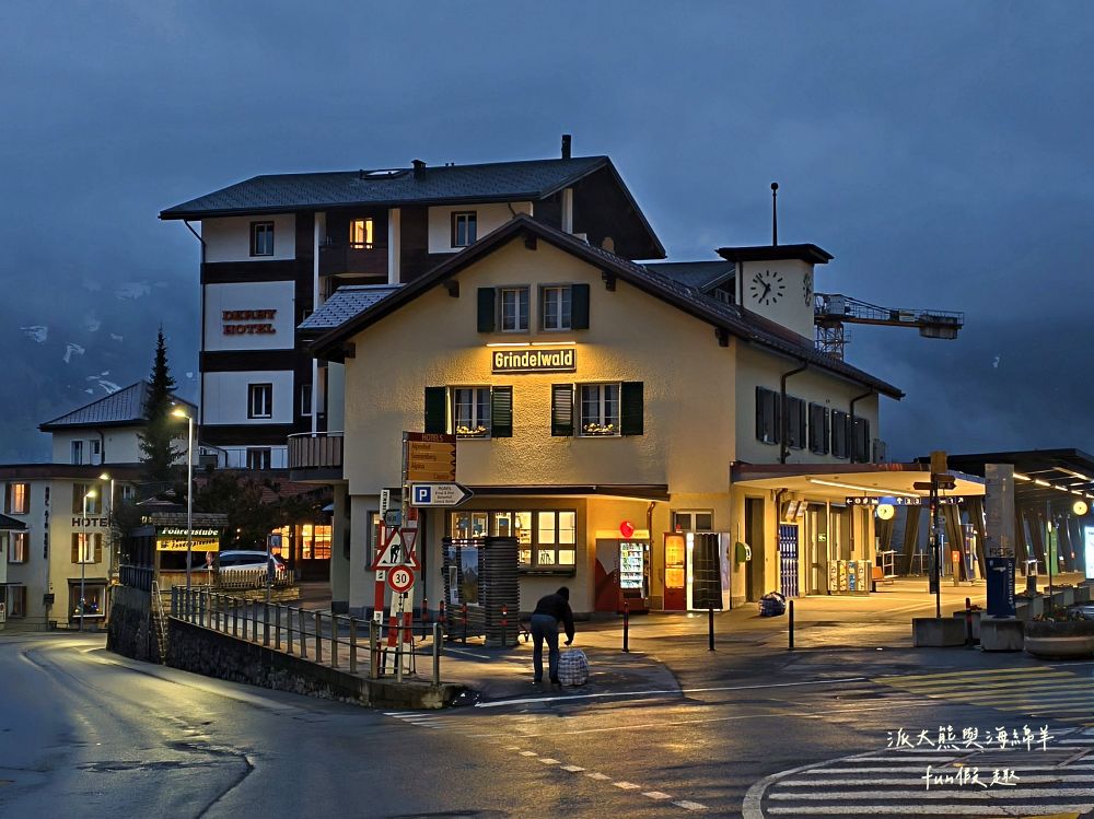 格林德瓦（Grindelwald）︱少女峰最美冰河村！走進明信片裡的童話小鎮！Hotel Kreuz & Post住宿周邊漫步與退稅指南～春季德瑞13日夢幻跟團︱DAY6-6