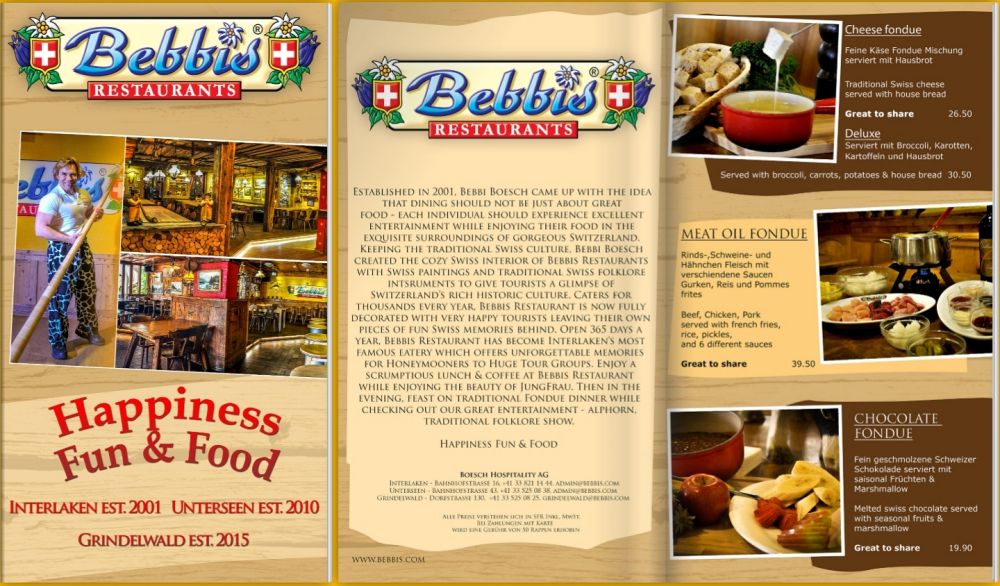 Bebbis Restaurant︱在艾格峰山腳下吃火鍋！格林德瓦「瑞士火鍋Fondue」初體驗！（起司、炸肉、巧克力三鍋一次滿足）︱春季德瑞13日夢幻跟團︱DAY6-5～
