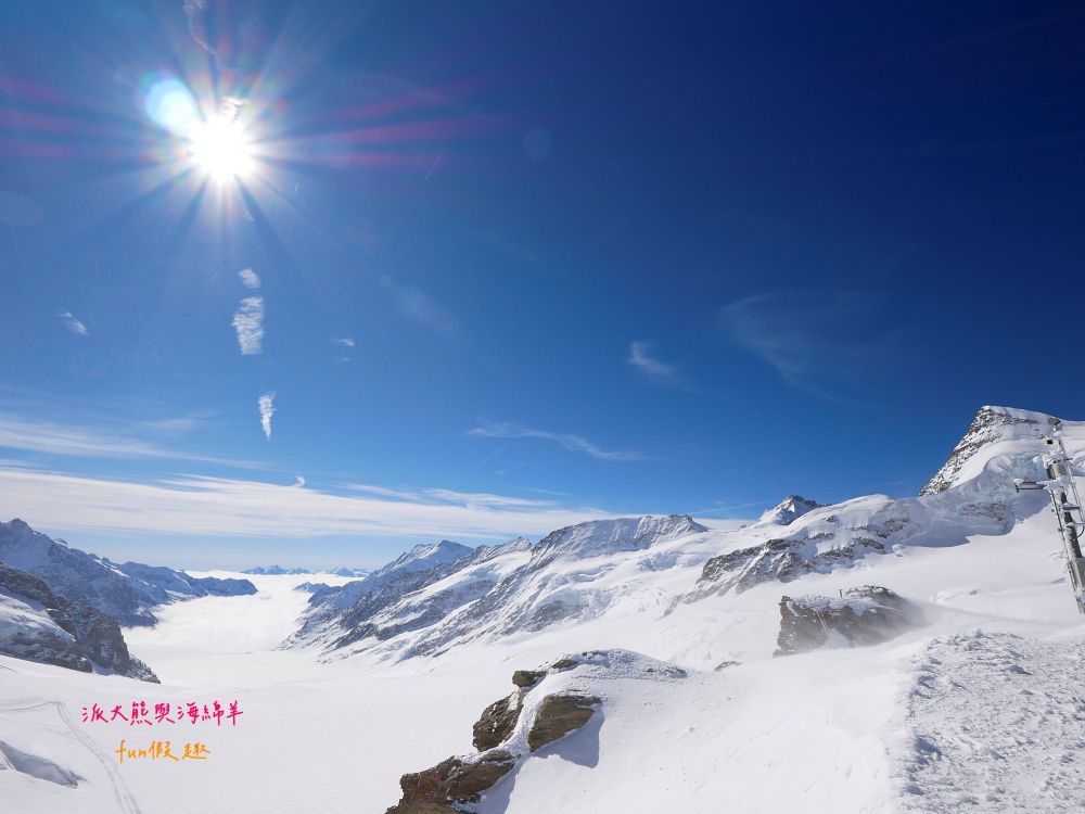 少女峰Jungfraujoch︱Plateau展望台&Sphinx Terrace天文台，一生必去一次歐洲之巔！海拔3,454公尺的銀白樂園，360度環視阿爾卑斯山絕景～春季德瑞13日夢幻跟團︱DAY6-2