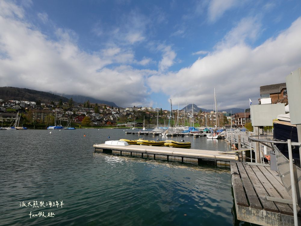 圖恩湖 Thunersee︱揮別少女峰！阿爾卑斯山的藍寶石：欣賞圖恩湖絕美湖光，從施皮茨前往策馬特的浪漫轉場（含交通資訊） ～春季德瑞13日夢幻跟團︱DAY7-1