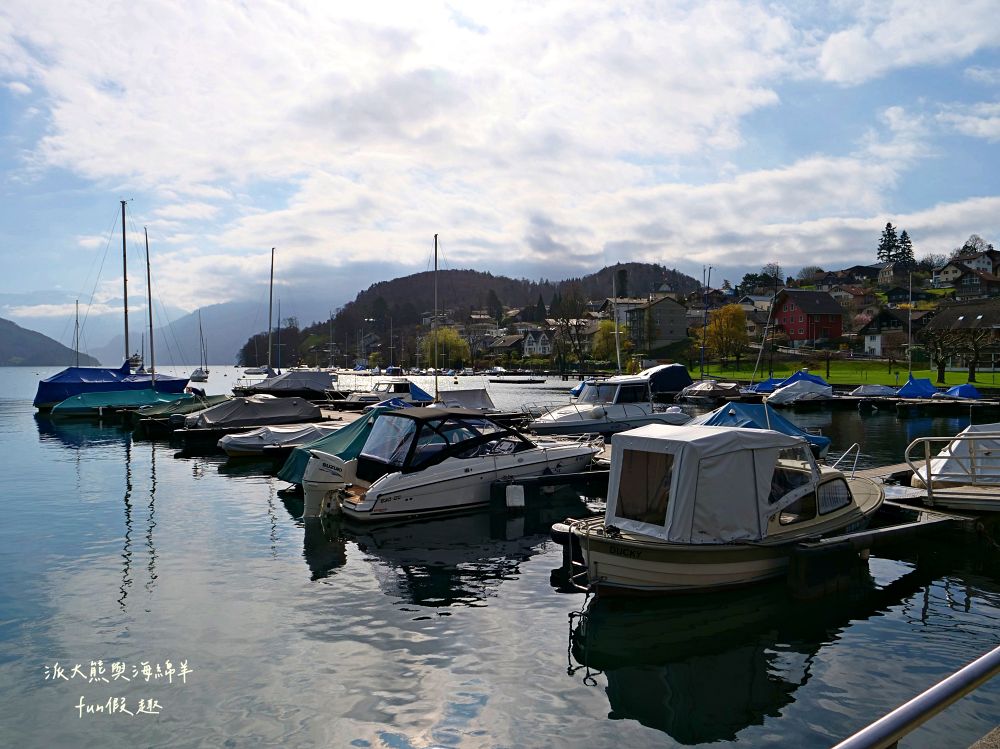 圖恩湖 Thunersee︱揮別少女峰！阿爾卑斯山的藍寶石：欣賞圖恩湖絕美湖光，從施皮茨前往策馬特的浪漫轉場（含交通資訊） ～春季德瑞13日夢幻跟團︱DAY7-1