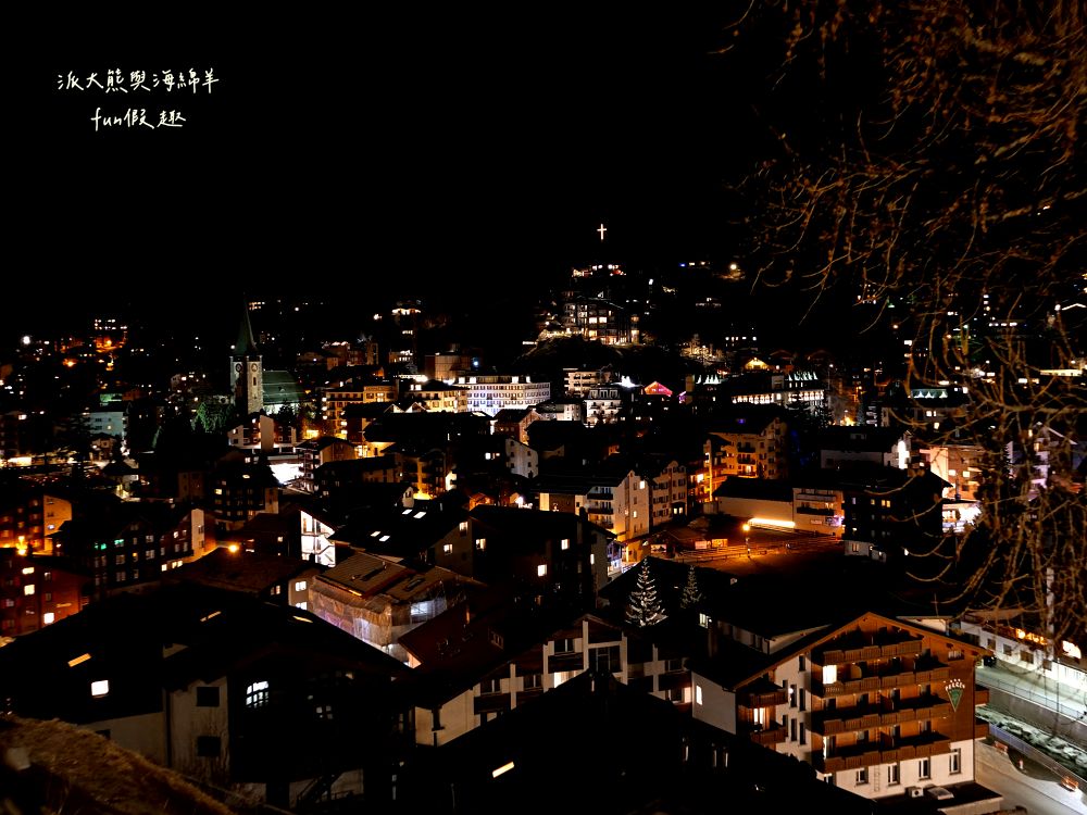 瑞士策馬特（Zermatt）實拍︱免上高山觀景台！用鏡頭捕捉馬特洪峰的日與夜：教堂橋（Kirchbrücke）黃金日出與Chalet Hotel Schönegg絕美夜景～春季德瑞13日夢幻跟團︱DAY7-3