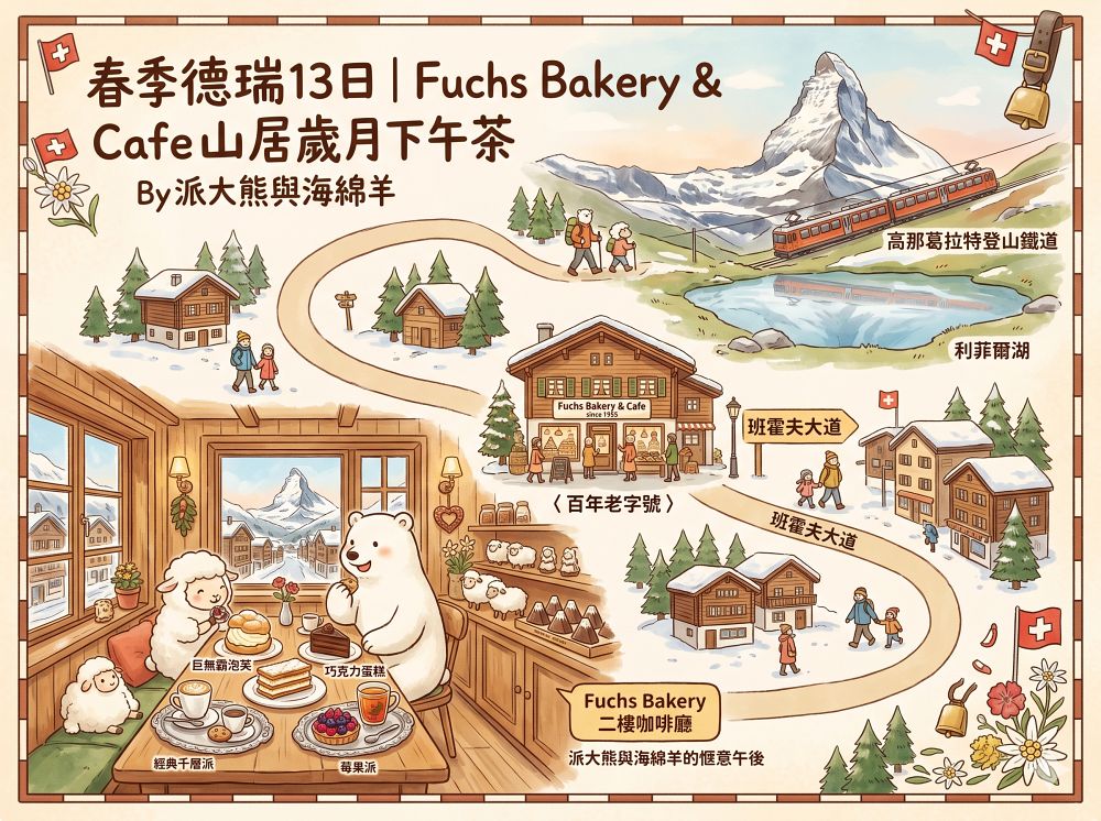 Fuchs Bakery & Cafe︱在最熱鬧的班霍夫大道,尋找慢活的山居歲月:百年老字號烘焙坊的溫馨下午茶體驗~春季德瑞13日夢幻跟團︱DAY8-3 - 第33張圖 Fuchs Bakery & Cafe︱在最熱鬧的班霍夫大道,尋找慢活的山居歲月:百年老字號烘焙坊的溫馨下午茶體驗~春季德瑞13日夢幻跟團︱DAY8-3