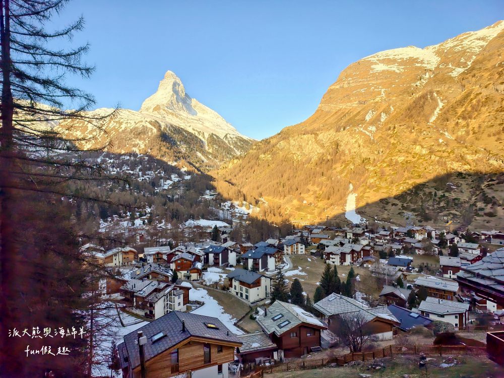 馬特洪峰（Matterhorn）︱搭乘登山鐵道前往Gornergrat、眺望金字塔山峰、ZOOOM the Matterhorn體驗、漫步Riffelalp夢幻雪景，享受最純粹的瑞士慢遊時光～春季德瑞13日夢幻跟團︱DAY8-1