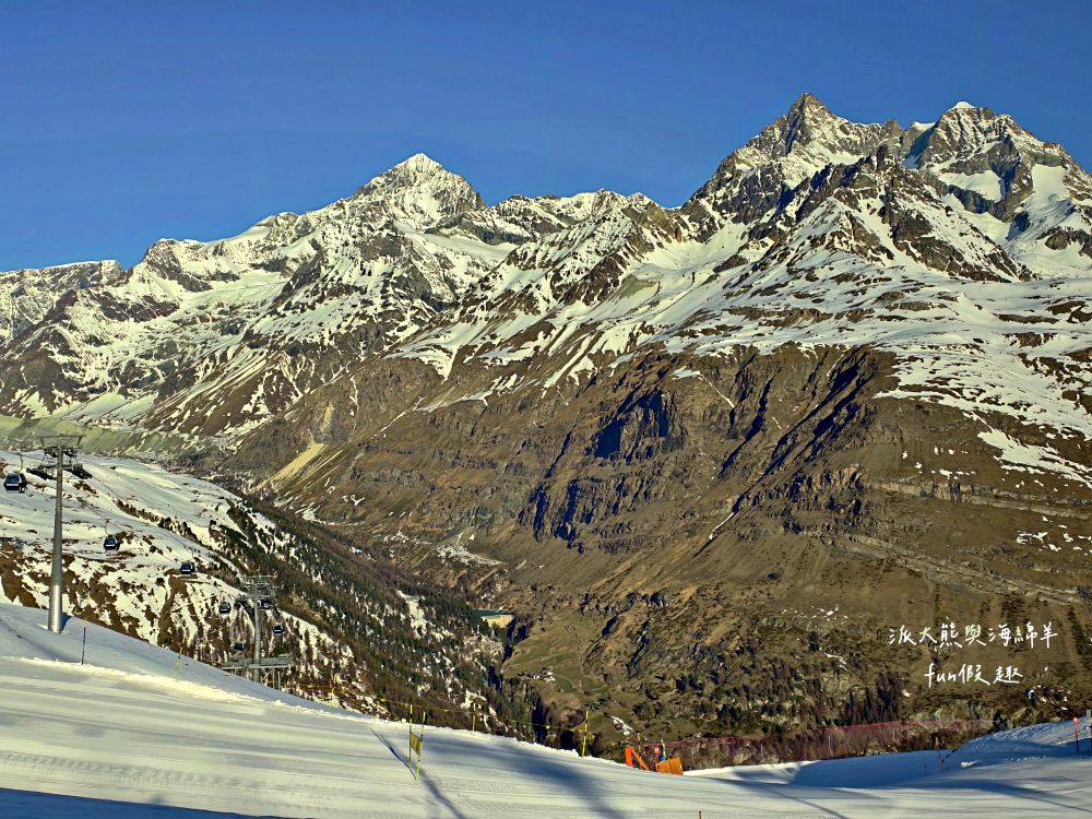 馬特洪峰（Matterhorn）︱搭乘登山鐵道前往Gornergrat、眺望金字塔山峰、ZOOOM the Matterhorn體驗、漫步Riffelalp夢幻雪景，享受最純粹的瑞士慢遊時光～春季德瑞13日夢幻跟團︱DAY8-1