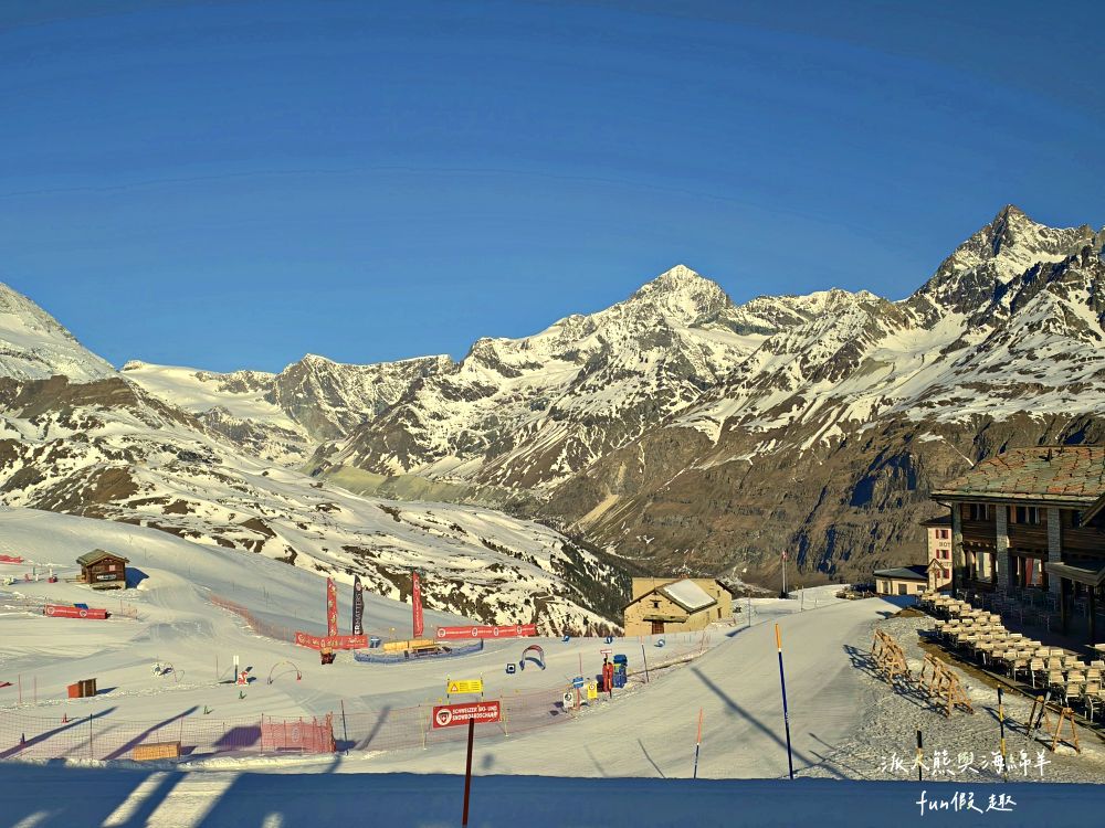 馬特洪峰（Matterhorn）︱搭乘登山鐵道前往Gornergrat、眺望金字塔山峰、ZOOOM the Matterhorn體驗、漫步Riffelalp夢幻雪景，享受最純粹的瑞士慢遊時光～春季德瑞13日夢幻跟團︱DAY8-1