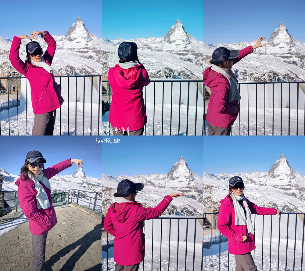 馬特洪峰（Matterhorn）︱搭乘登山鐵道前往Gornergrat、眺望金字塔山峰、ZOOOM the Matterhorn體驗、漫步Riffelalp夢幻雪景，享受最純粹的瑞士慢遊時光～春季德瑞13日夢幻跟團︱DAY8-1