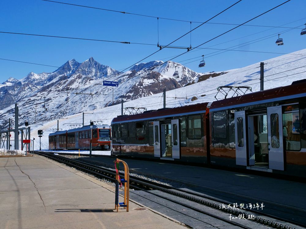 馬特洪峰（Matterhorn）︱搭乘登山鐵道前往Gornergrat、眺望金字塔山峰、ZOOOM the Matterhorn體驗、漫步Riffelalp夢幻雪景，享受最純粹的瑞士慢遊時光～春季德瑞13日夢幻跟團︱DAY8-1