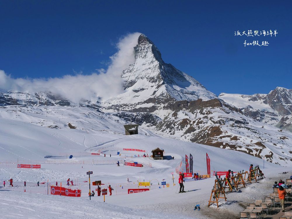 馬特洪峰（Matterhorn）︱搭乘登山鐵道前往Gornergrat、眺望金字塔山峰、ZOOOM the Matterhorn體驗、漫步Riffelalp夢幻雪景，享受最純粹的瑞士慢遊時光～春季德瑞13日夢幻跟團︱DAY8-1