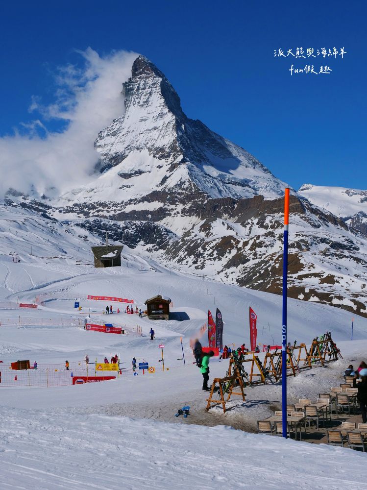 馬特洪峰（Matterhorn）︱搭乘登山鐵道前往Gornergrat、眺望金字塔山峰、ZOOOM the Matterhorn體驗、漫步Riffelalp夢幻雪景，享受最純粹的瑞士慢遊時光～春季德瑞13日夢幻跟團︱DAY8-1