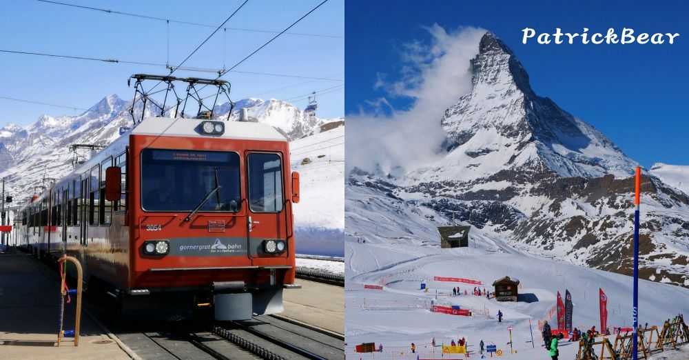 馬特洪峰（Matterhorn）︱搭乘登山鐵道前往Gornergrat、眺望金字塔山峰、ZOOOM the Matterhorn體驗、漫步Riffelalp夢幻雪景，享受最純粹的瑞士慢遊時光～春季德瑞13日夢幻跟團︱DAY8-1
