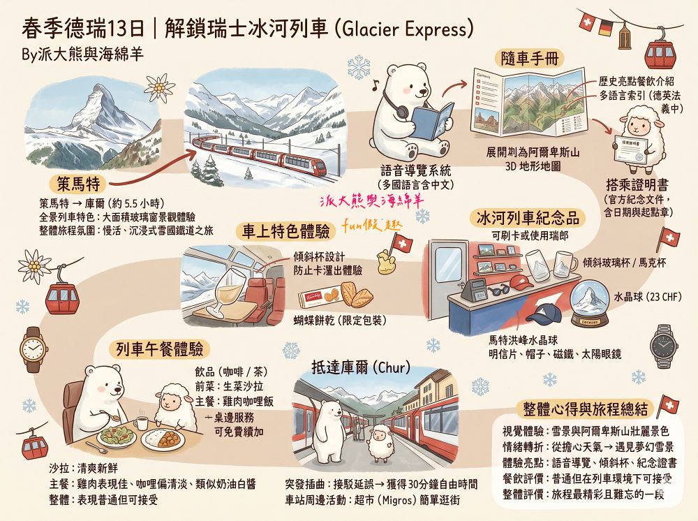 冰河列車(Glacier Express)︱解鎖全球最慢快車,全景窗配瓦萊州美食!策馬特到庫爾5.5小時慢旅行,最奢侈的阿爾卑斯鐵道饗宴~春季德瑞13日夢幻跟團︱DAY9-1 - 第65張圖 冰河列車(Glacier Express)︱解鎖全球最慢快車,全景窗配瓦萊州美食!策馬特到庫爾5.5小時慢旅行,最奢侈的阿爾卑斯鐵道饗宴~春季德瑞13日夢幻跟團︱DAY9-1